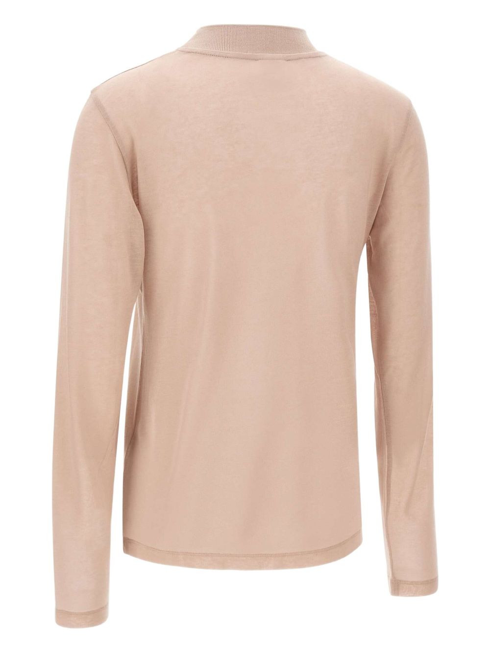 mock-neck long-sleeve top - 3