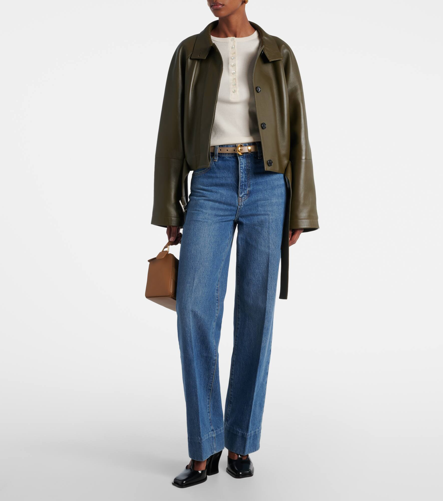 Loose mid-rise wide-leg jeans - 2