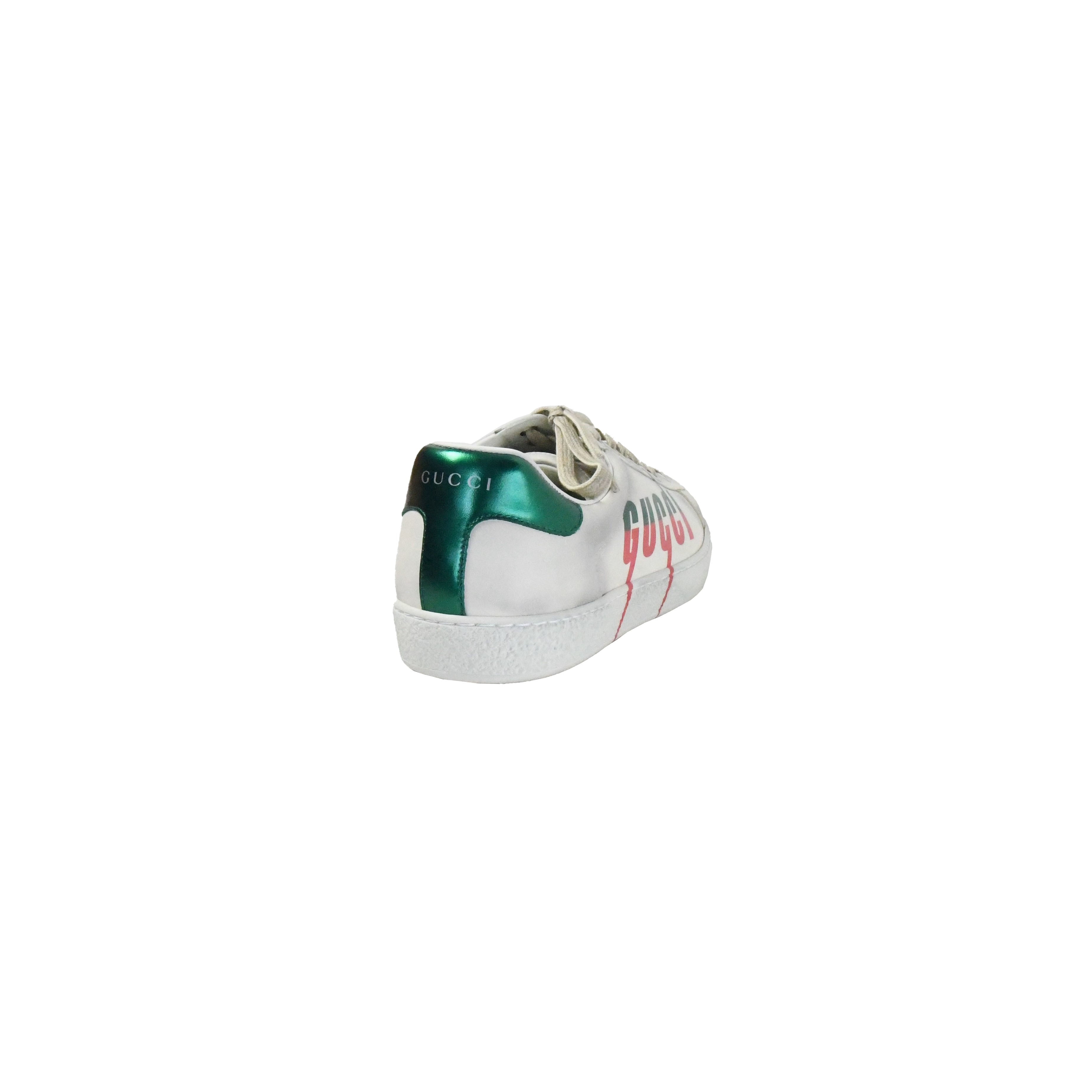 Gucci Ace Logo Sneaker White Red Verde - 3