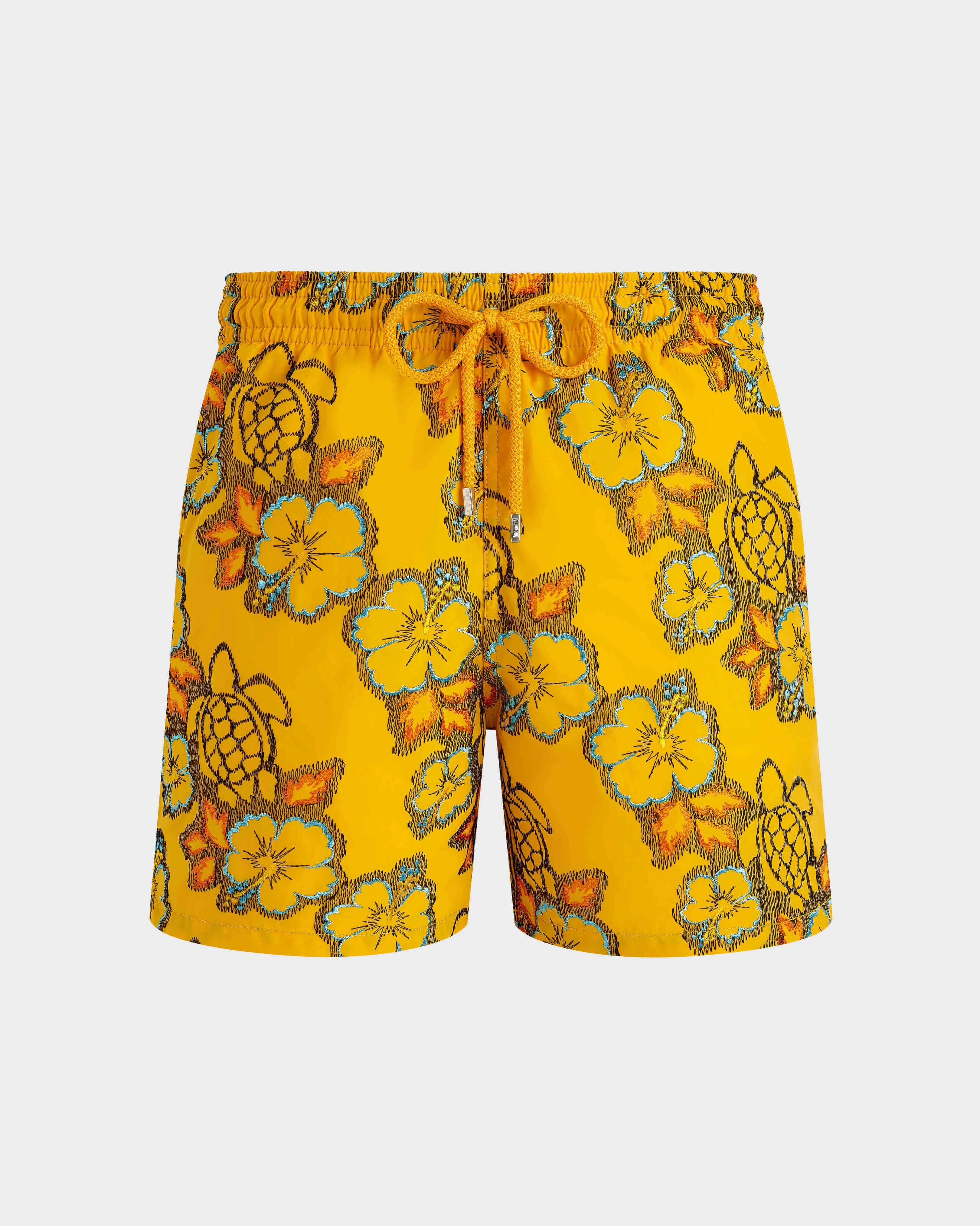 Men Swim Trunks Embroidered Hibiscus - Limited Edition - 1