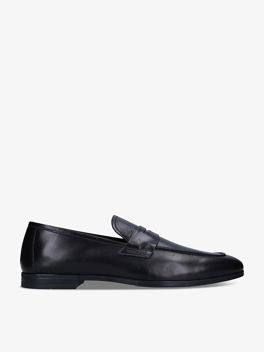 Smooth leather penny loafer - 1