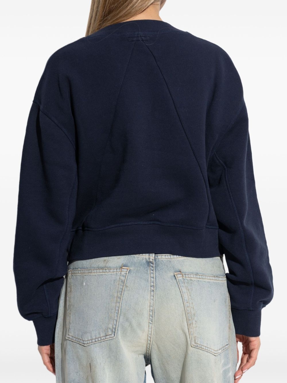 Montauk Point graphic-print cropped sweatshirt - 4