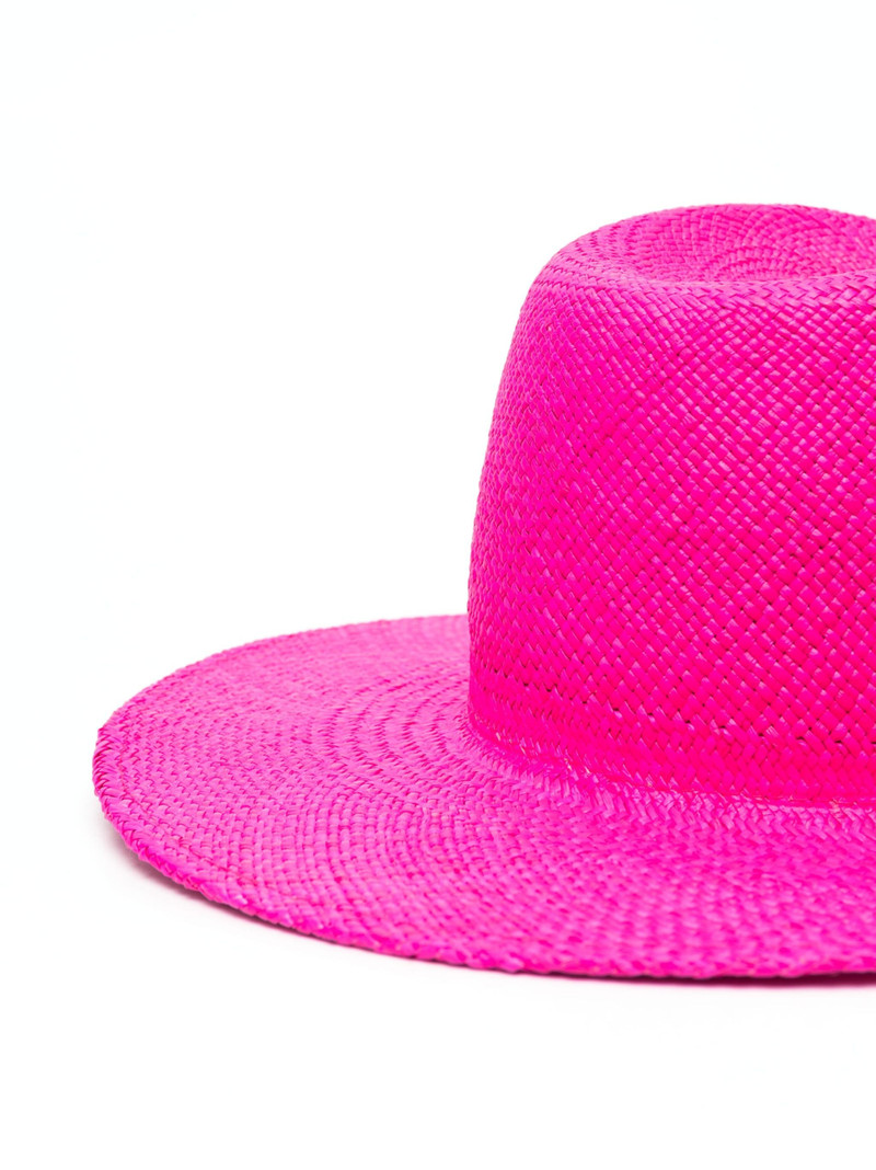 RUSLAN BAGINSKIY Embroidered-logo Straw Sun Hat outlook