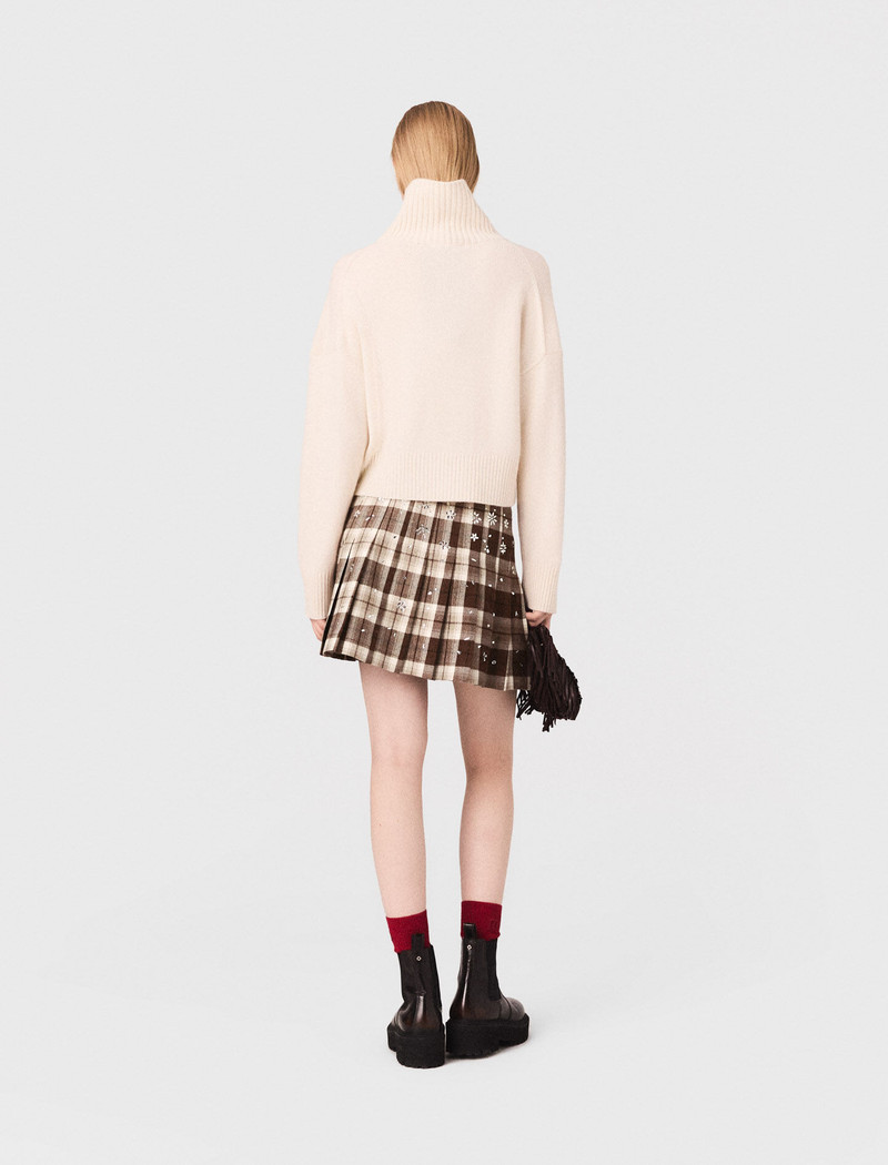 Rhinestone checked kilt 3