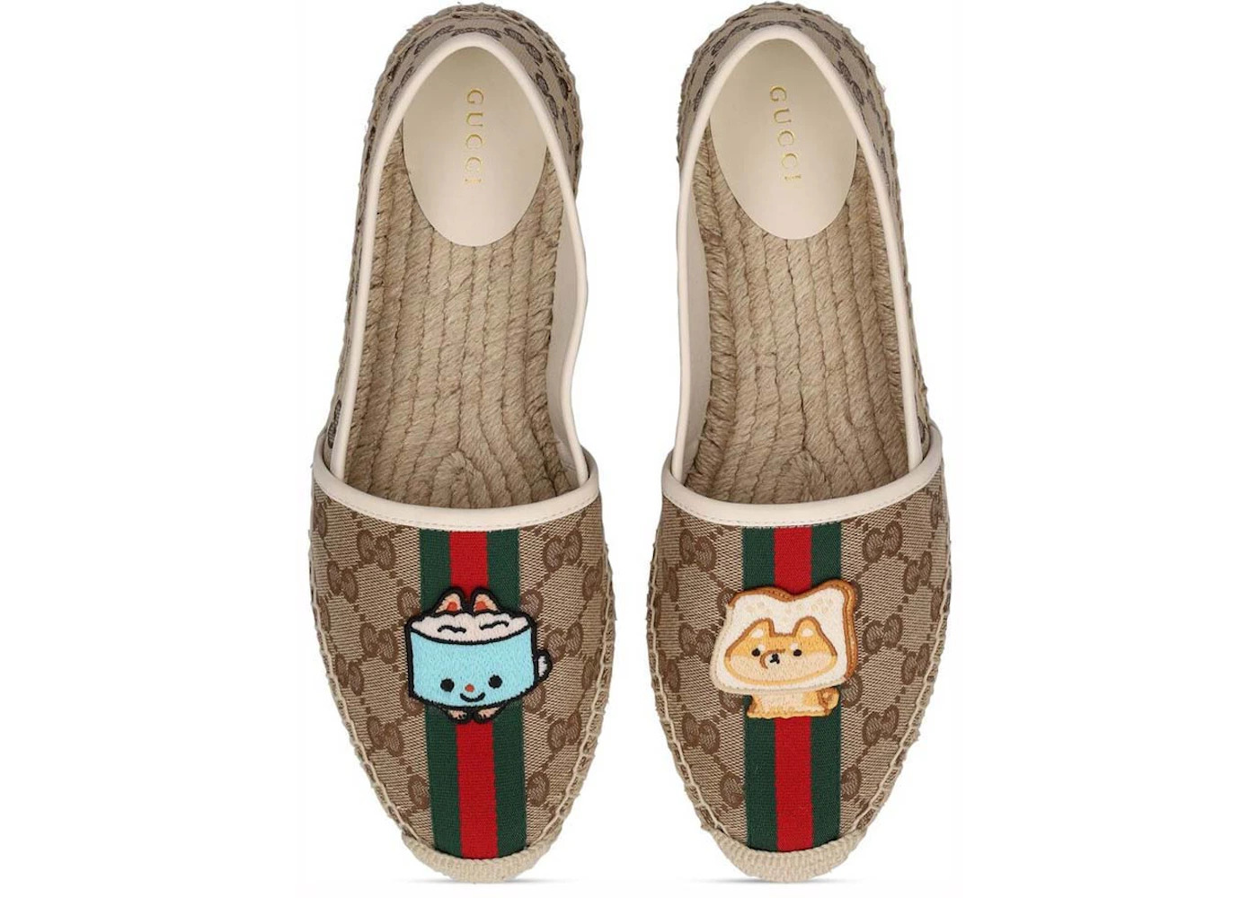 Gucci x Pikarar Appliqu GG Shoes Beige Multi (Women's) - 2