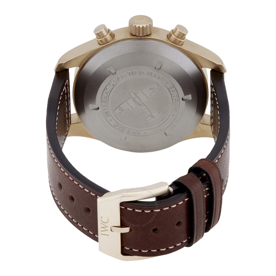 IWC Pilot Spitfire Chronograph Automatic Green Dial Men's Watch IW387902 - 3