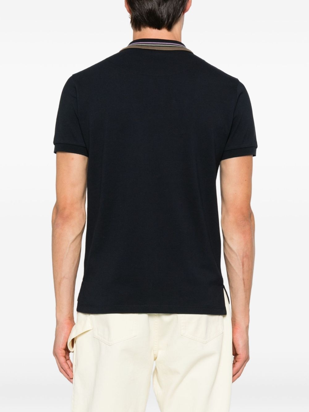 tipped-collar polo shirt - 3