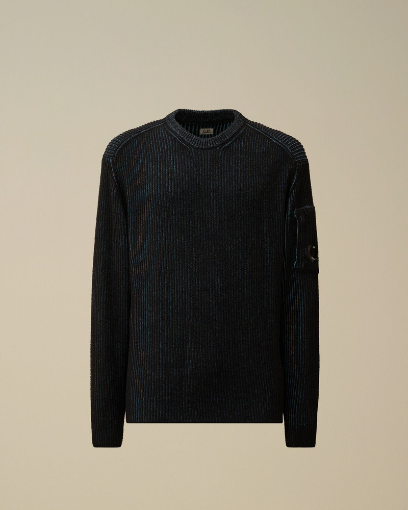 Fleece Knit Crewneck Lens Sweater 1