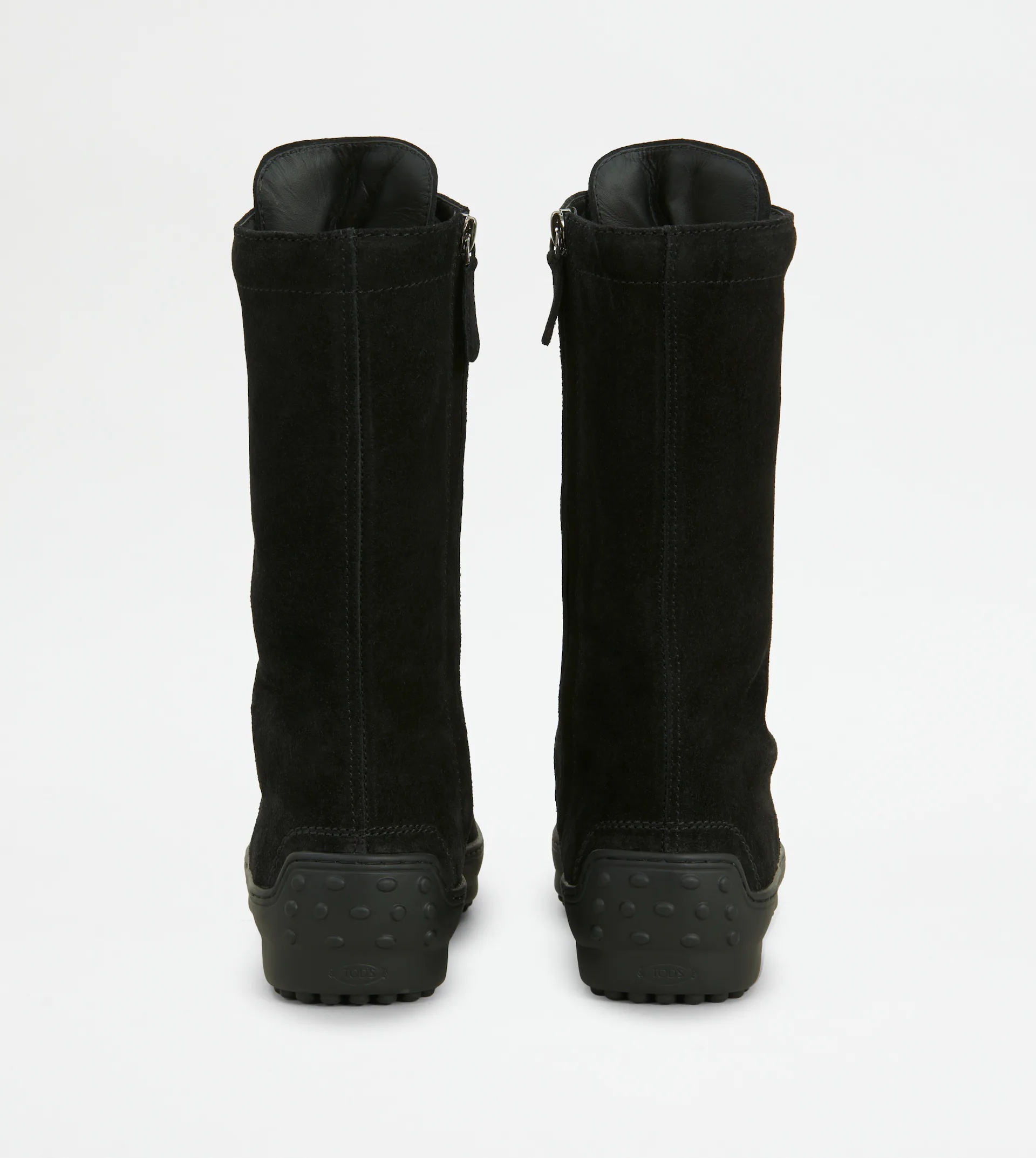 WINTER GOMMINO ANKLE BOOTS IN SUEDE - BLACK - 2