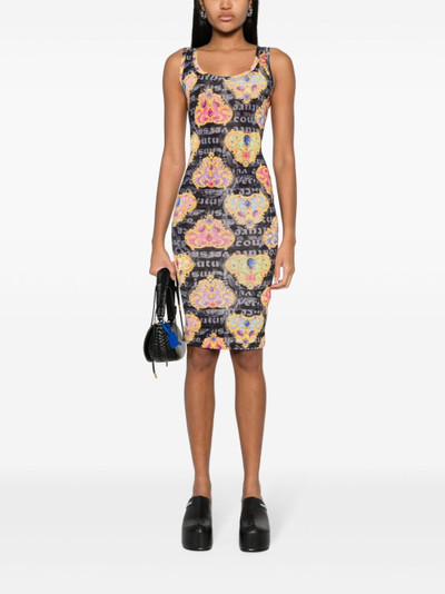 VERSACE JEANS COUTURE Heart-Couture-print jersey dress outlook
