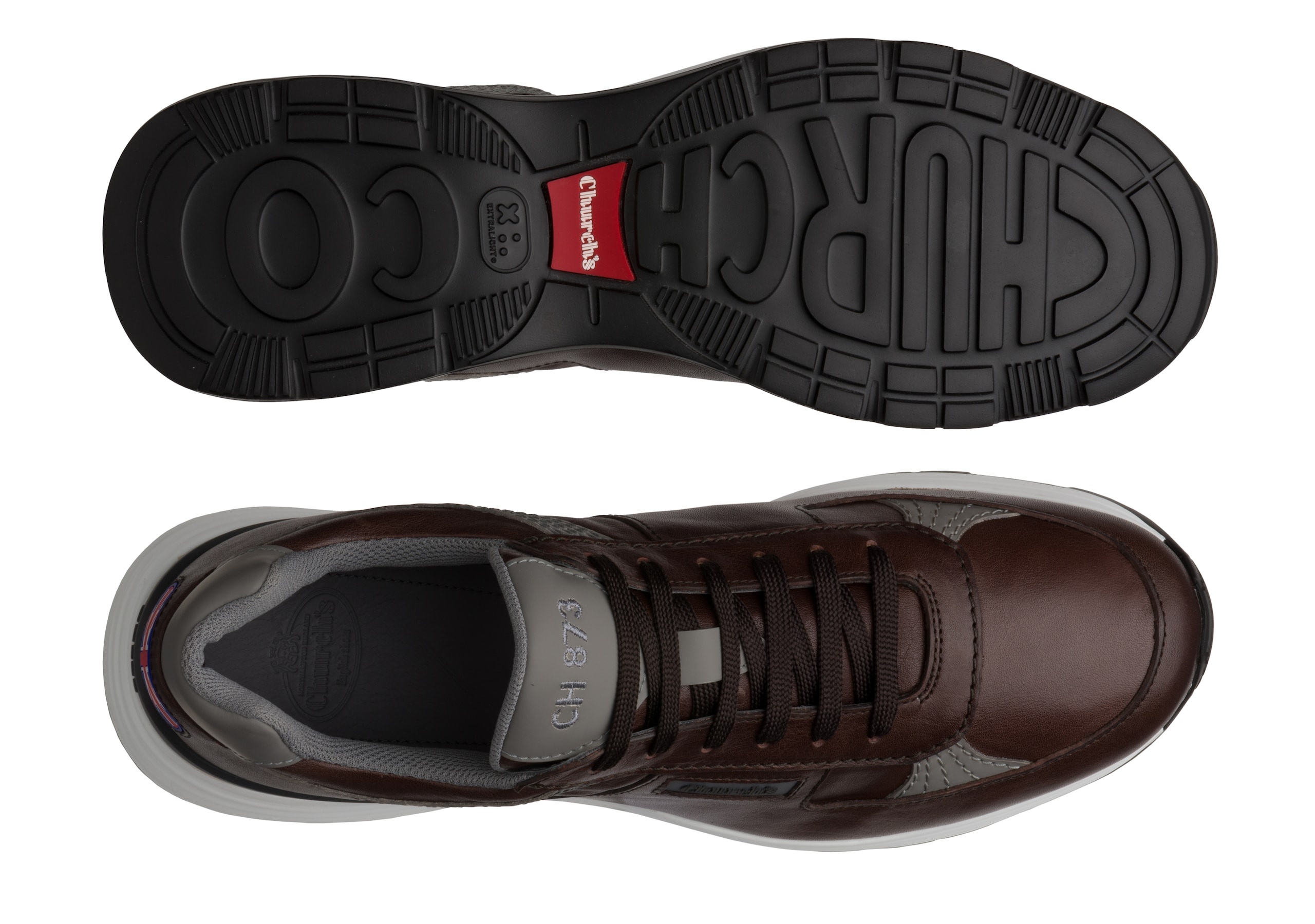 Ch873
Vintage Calf Leather Retro Sneaker Brown - 3