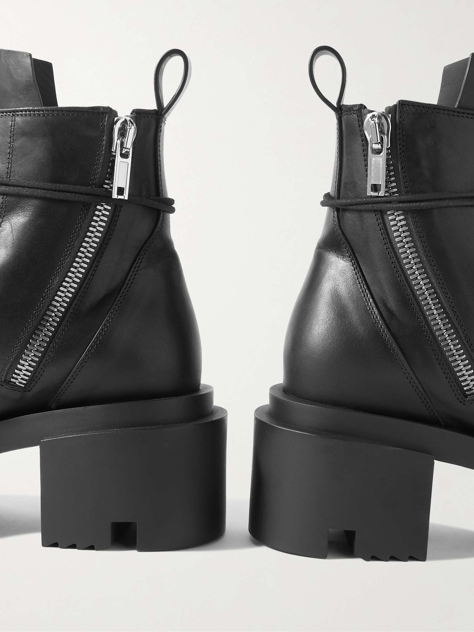 Rick Owens Low Army Bogun Platform Leather Boots | REVERSIBLE Rick Owens Low Army Bogun Platform Leather Boots | REVERSIBLE