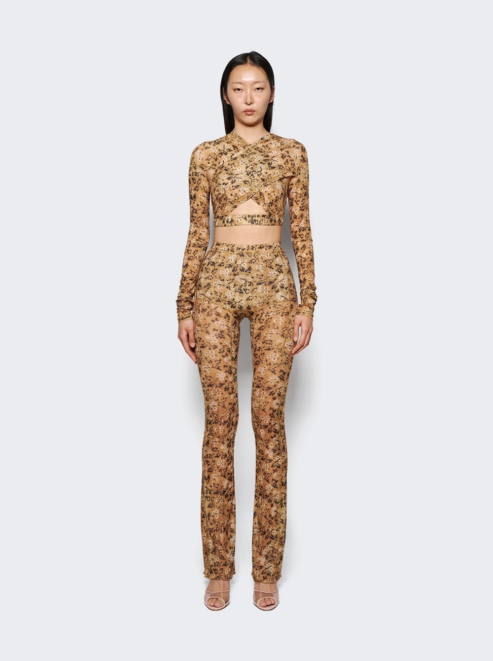 Anti Cross-Over Cropped Top Wall Flower - 2