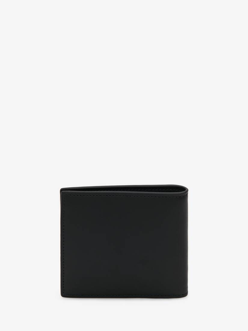 Men's McQueen Graffiti Billfold Wallet in Black - 3