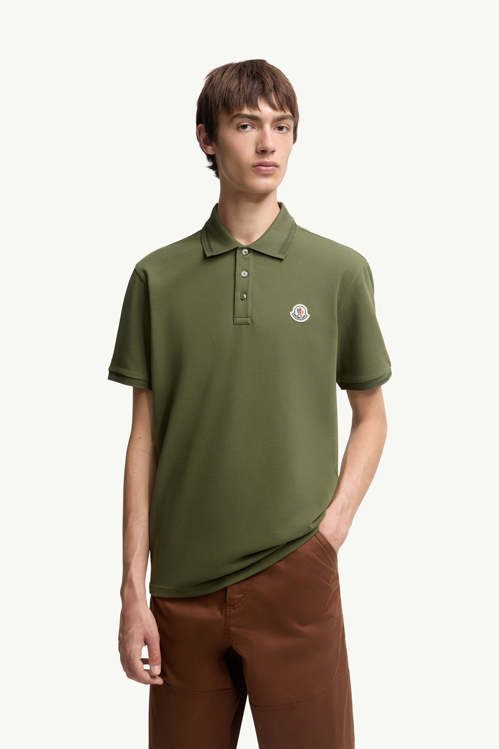 Logo Patch Cotton Piquet Polo Shirt - 3