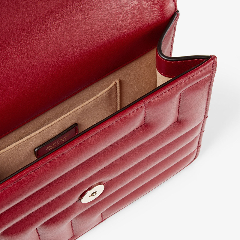 Avenue Quad
Cranberry Avenue Nappa Leather Bag with JC Emblem 4