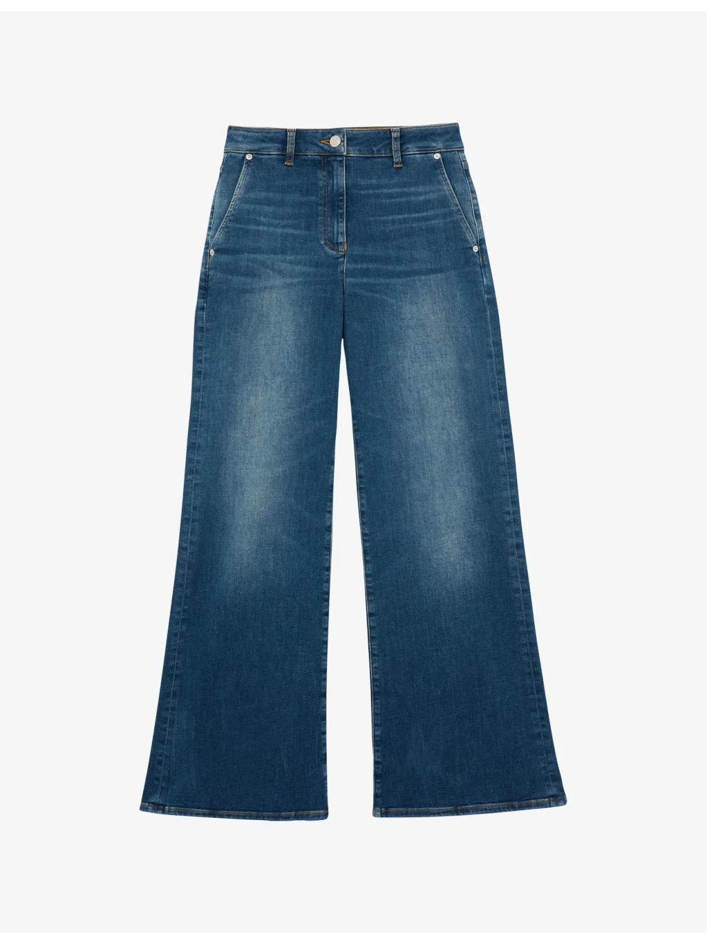 Addie Wide-Leg Denim Jeans - 1