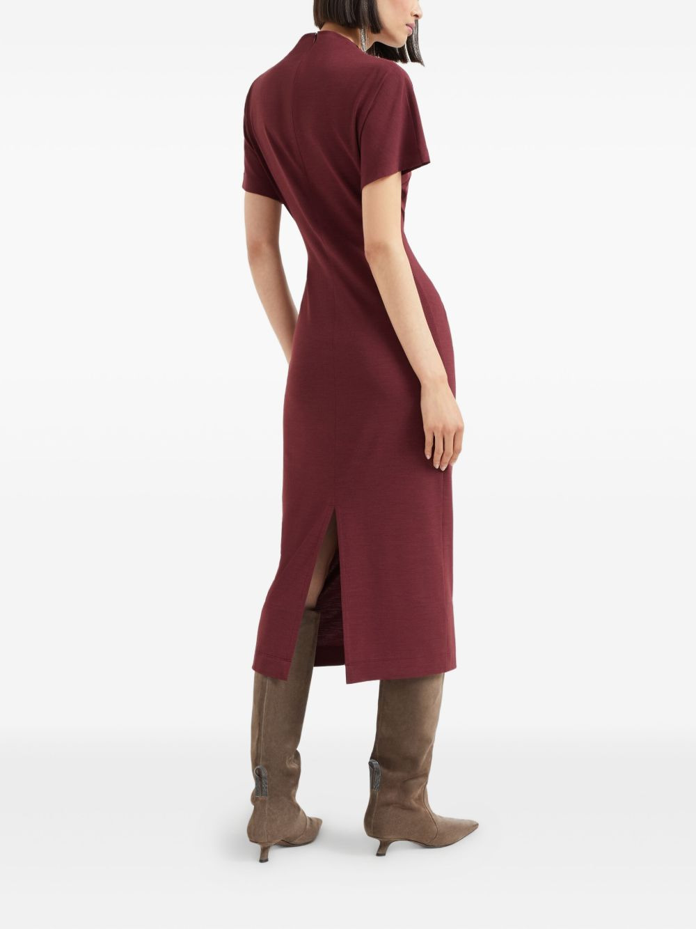 belted midi dress - 4