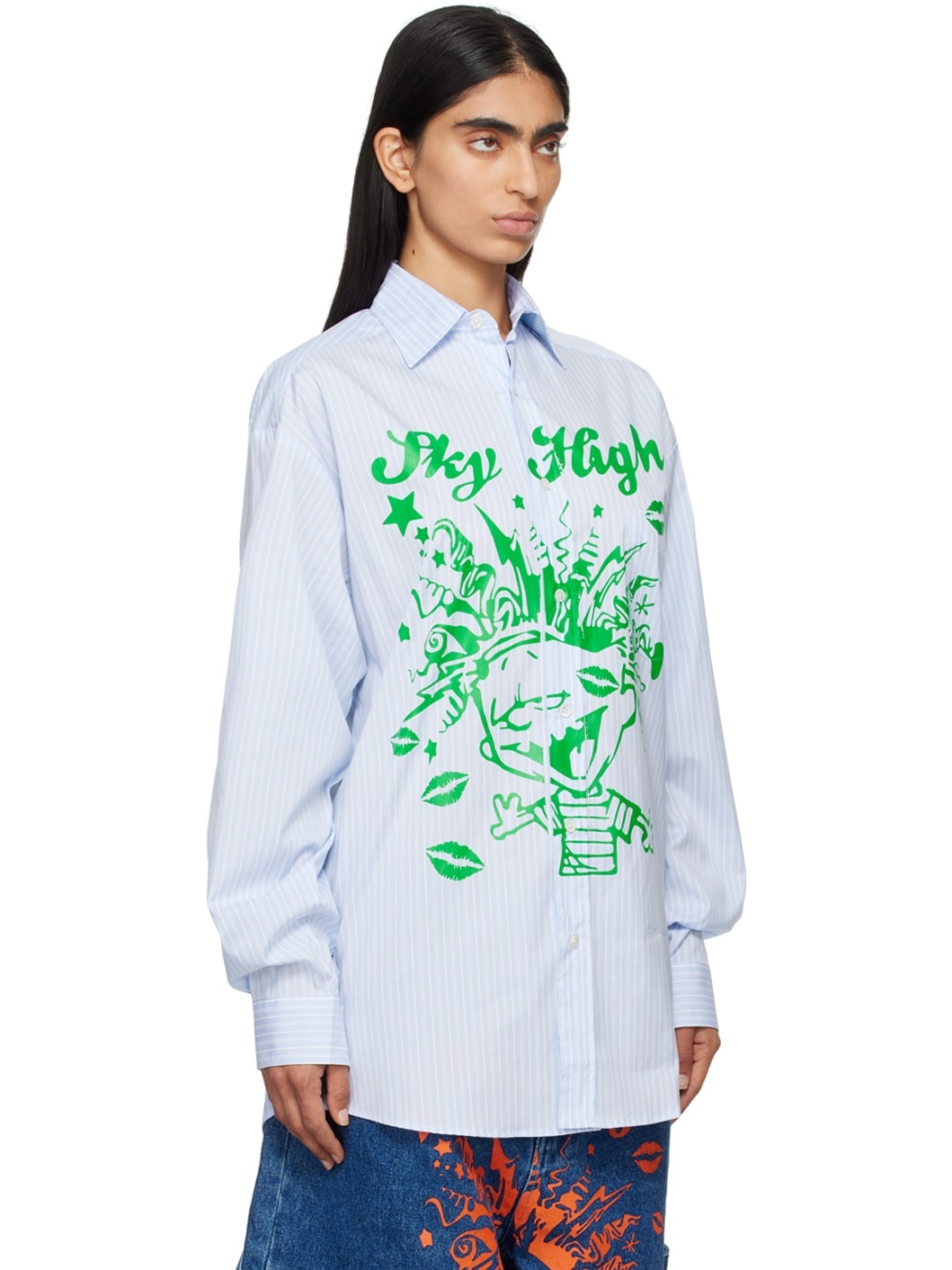 Blue Mindblown Print Shirt - 2