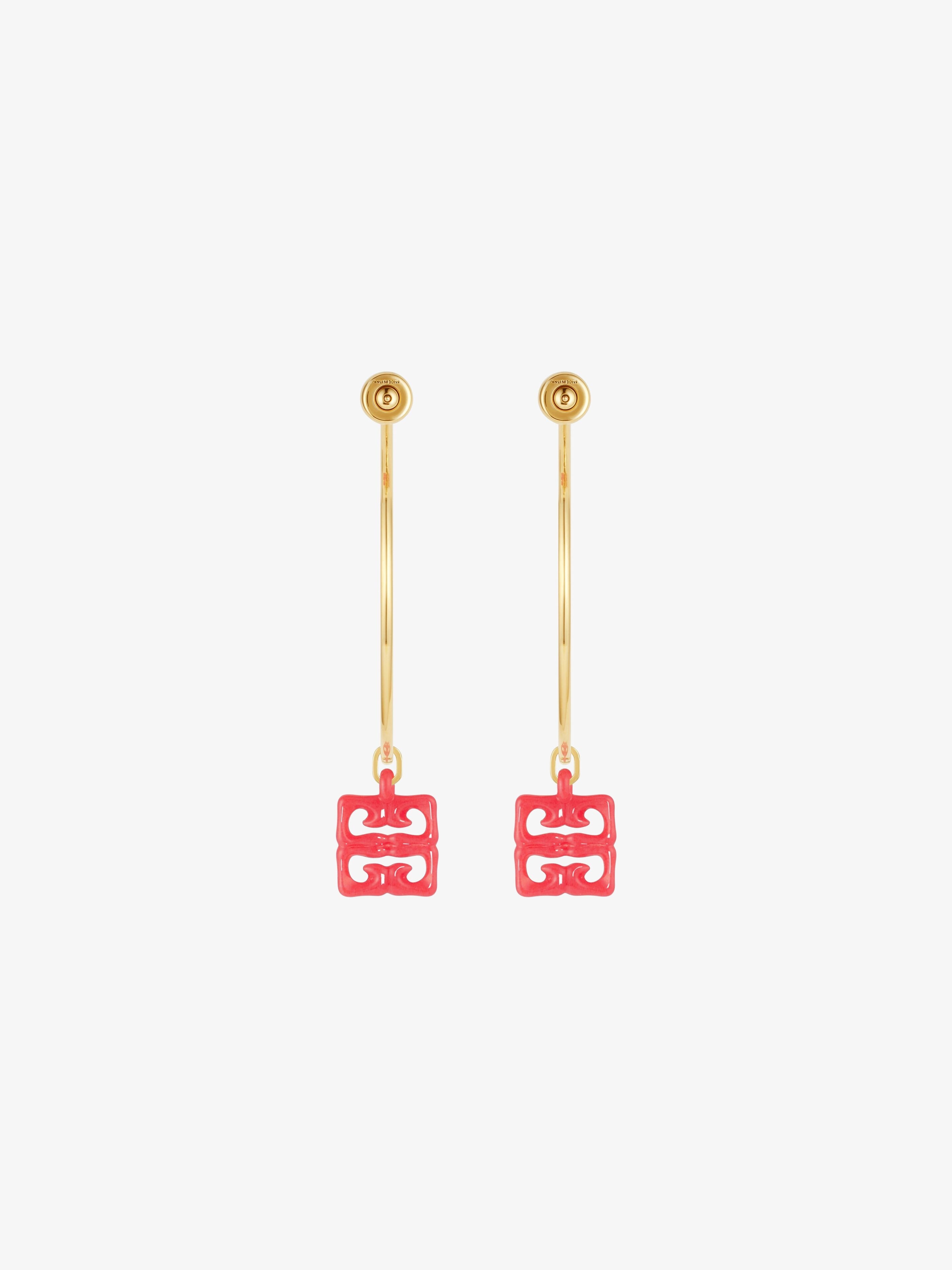 4G LIQUID EARRINGS IN METAL AND RESIN - 2