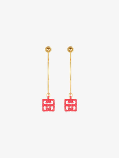 Givenchy 4G LIQUID EARRINGS IN METAL AND RESIN outlook