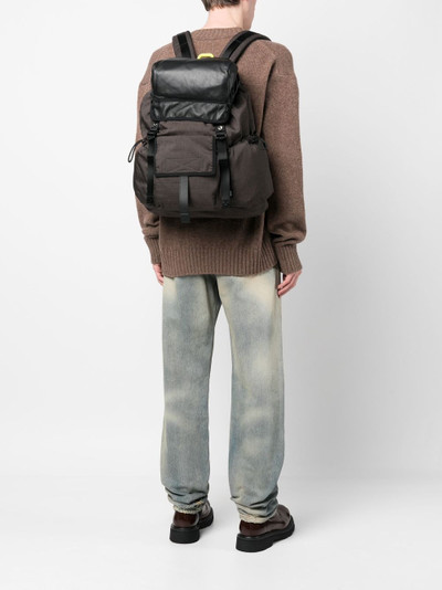 Diesel logo-plaque backpack outlook