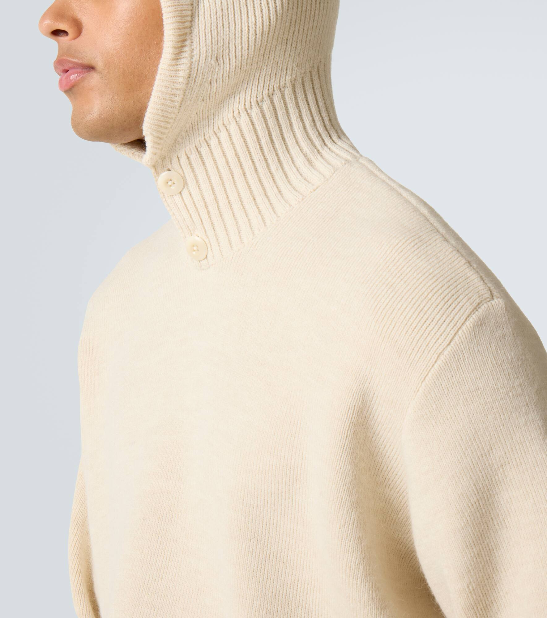 Hooded alpaca and wool-blend sweater - 6