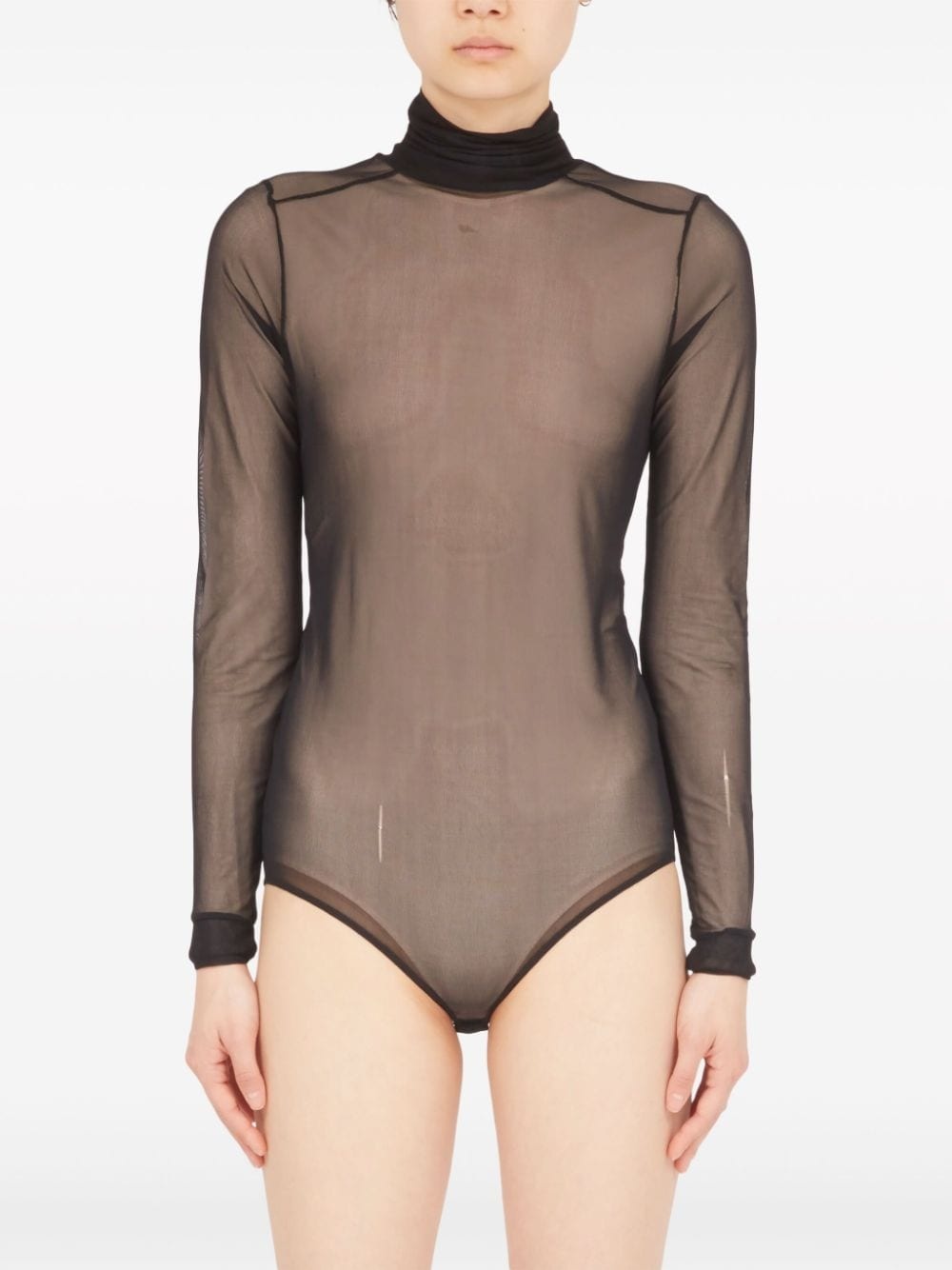 four-stitch sheer bodysuit - 3