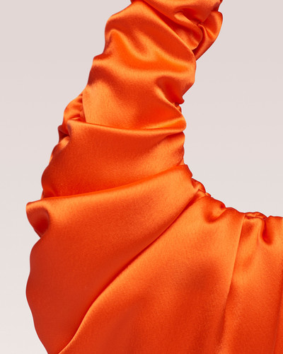 Nanushka ANJA BAGUETTE - Gathered shoulder bag - Blood orange outlook