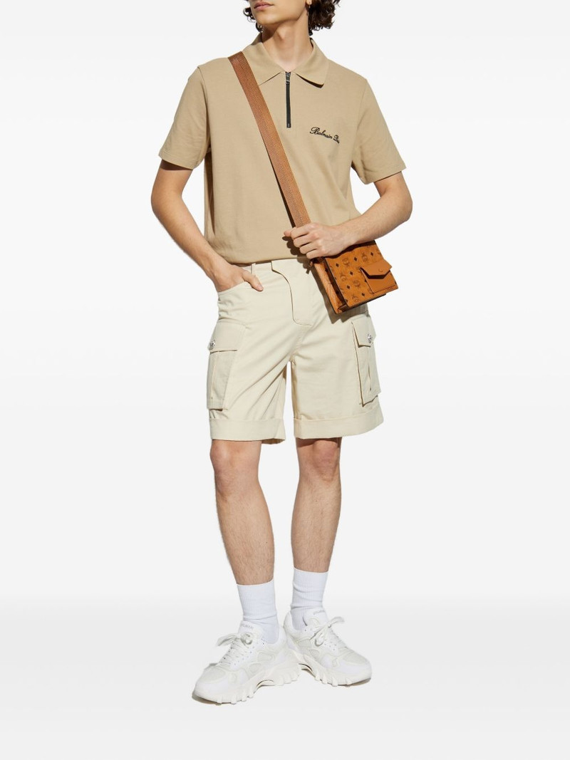 Balmain zipped polo shirt outlook