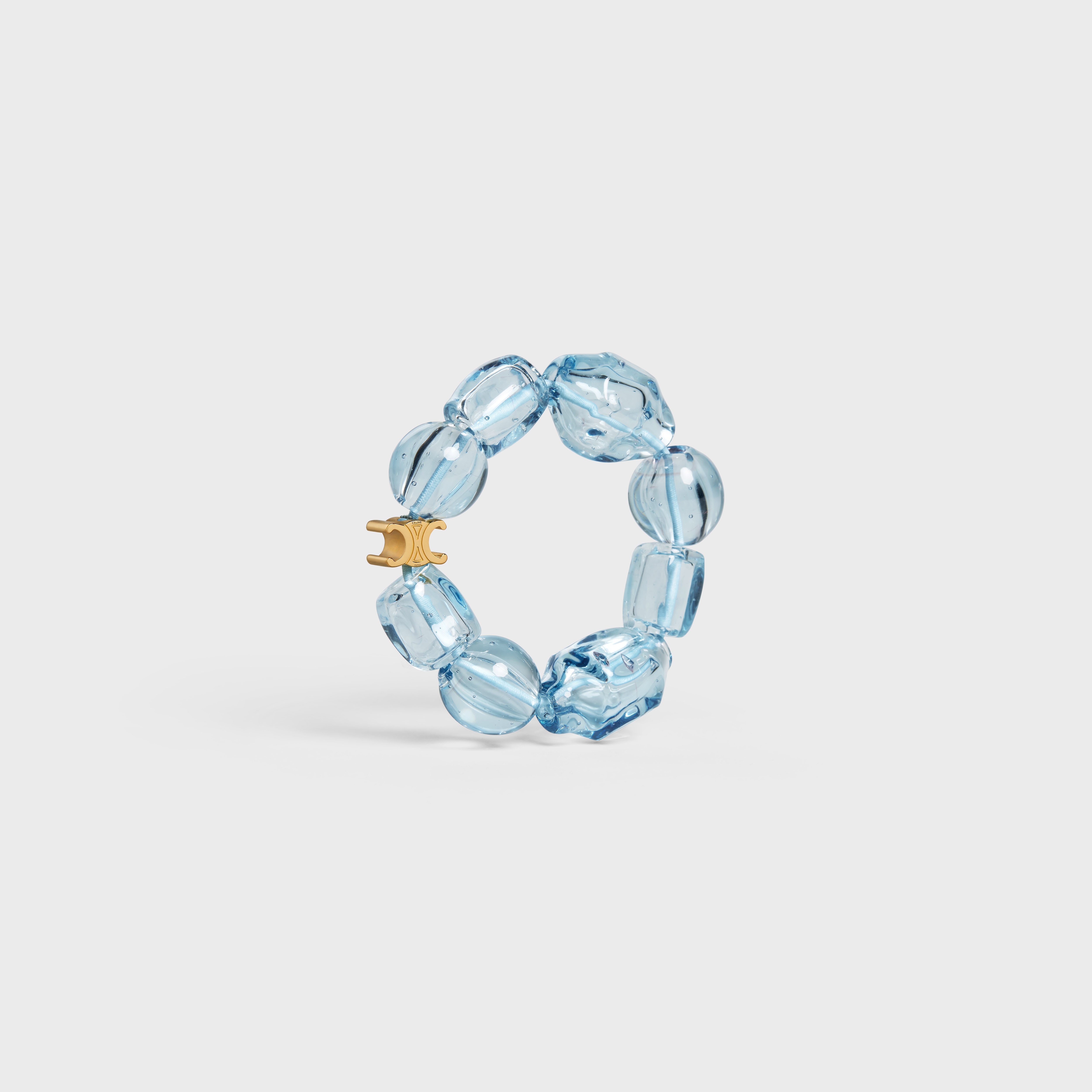 Verre Souffle Celine Bracelet in Brass with Gold Finish and Glass - 3