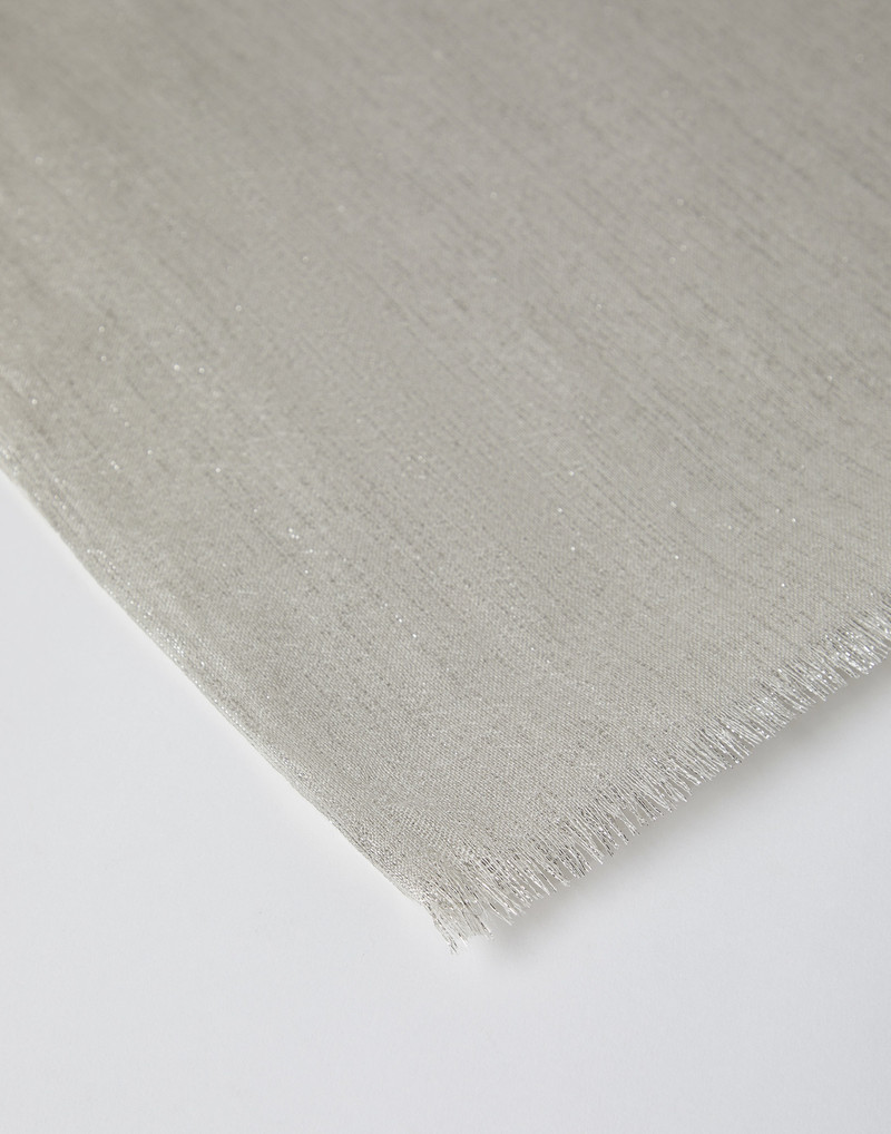 Brunello Cucinelli Cashmere and silk sparkling scarf outlook