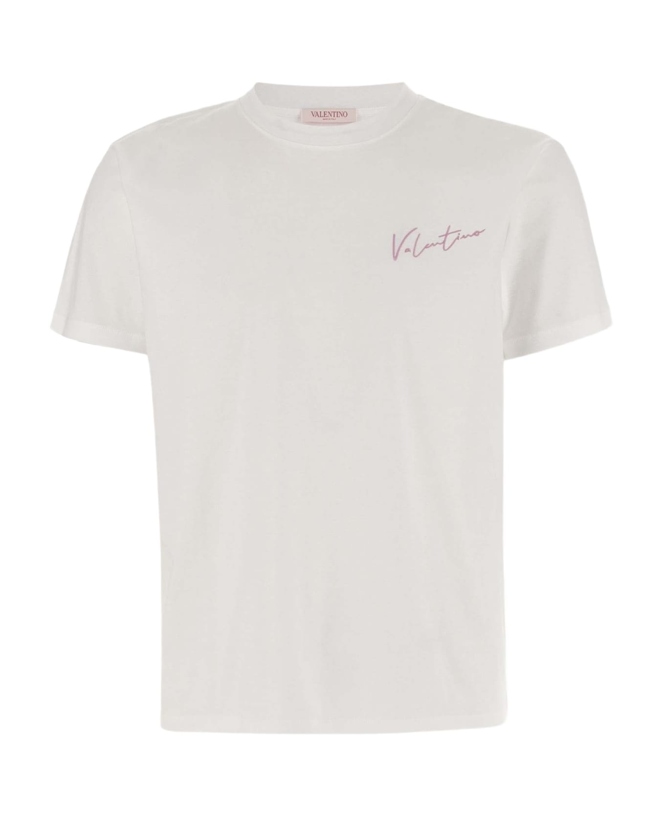 White Cotton T-shirt - 1