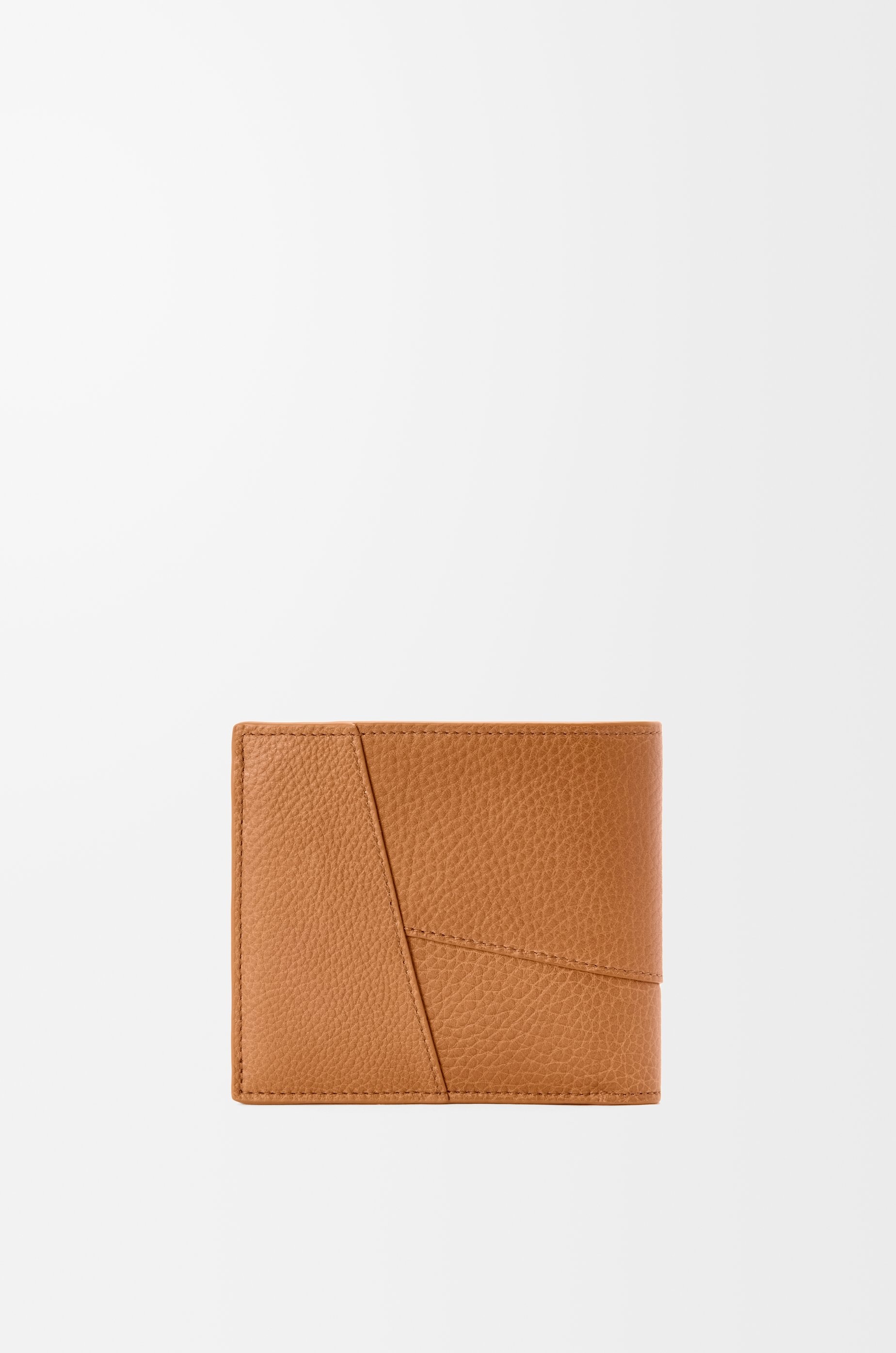 Puzzle bifold wallet in supple grained calfskin - 4