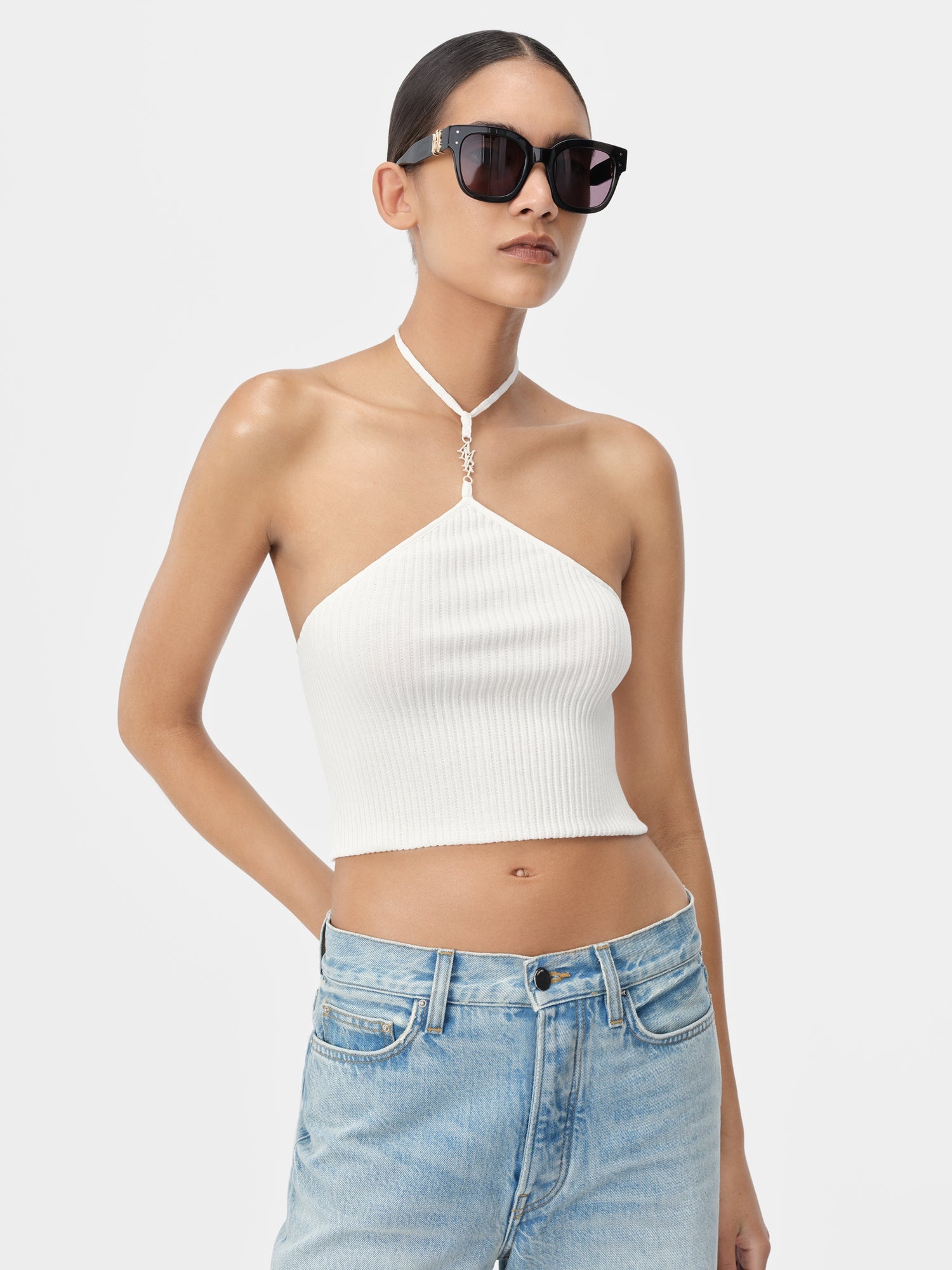 WOMEN'S AMIRI STACKED HALTER TOP - 3