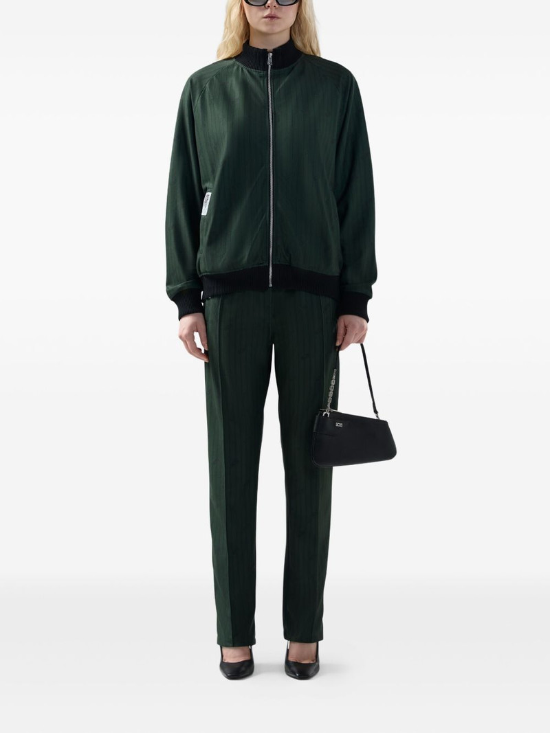 GCDS pinstripe logo-patch Jacket outlook