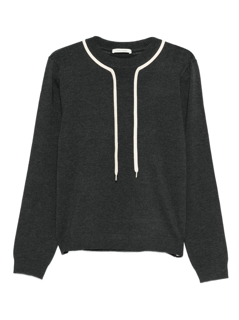drawstring-detail sweater 1