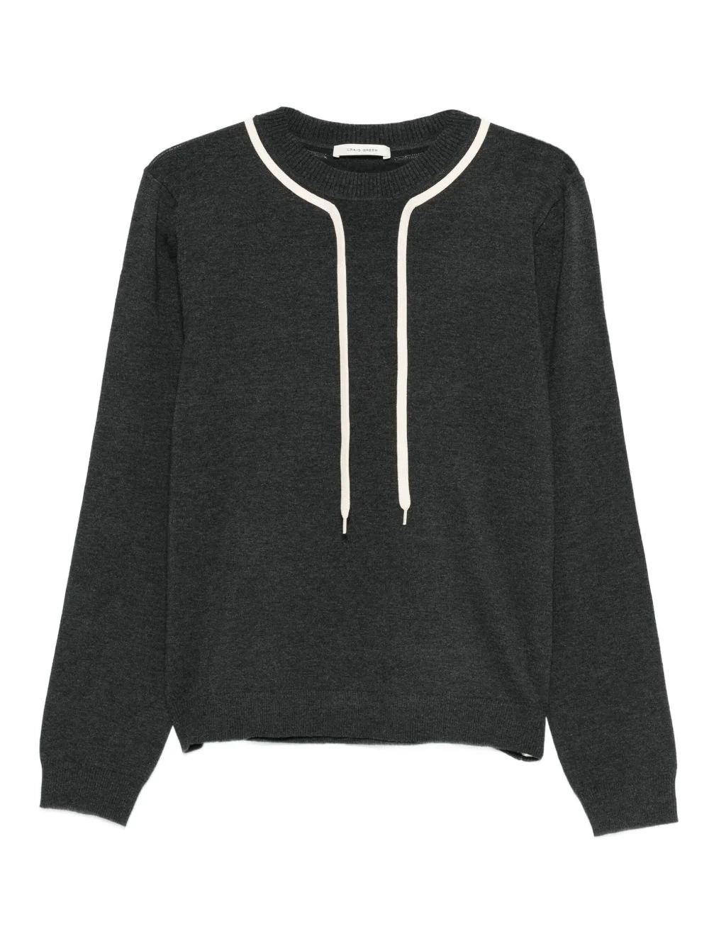 drawstring-detail sweater - 1