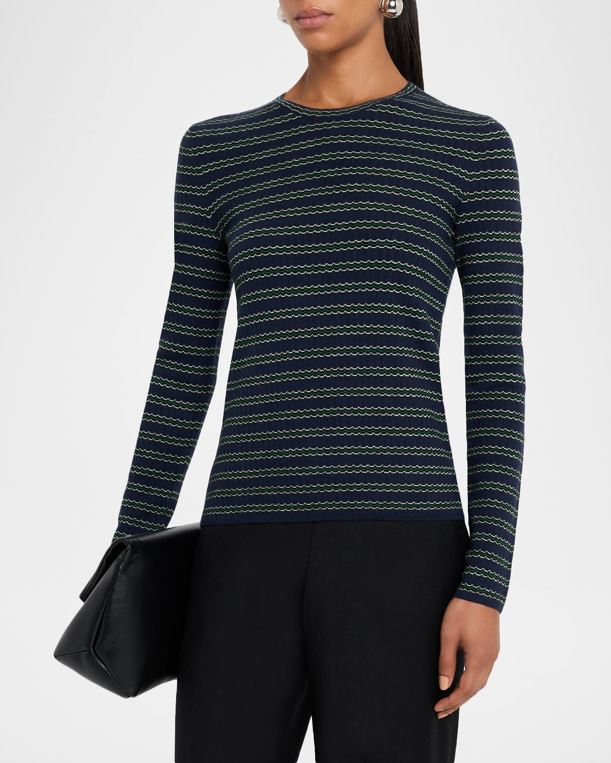 Stripe Long-Sleeve Top - 4