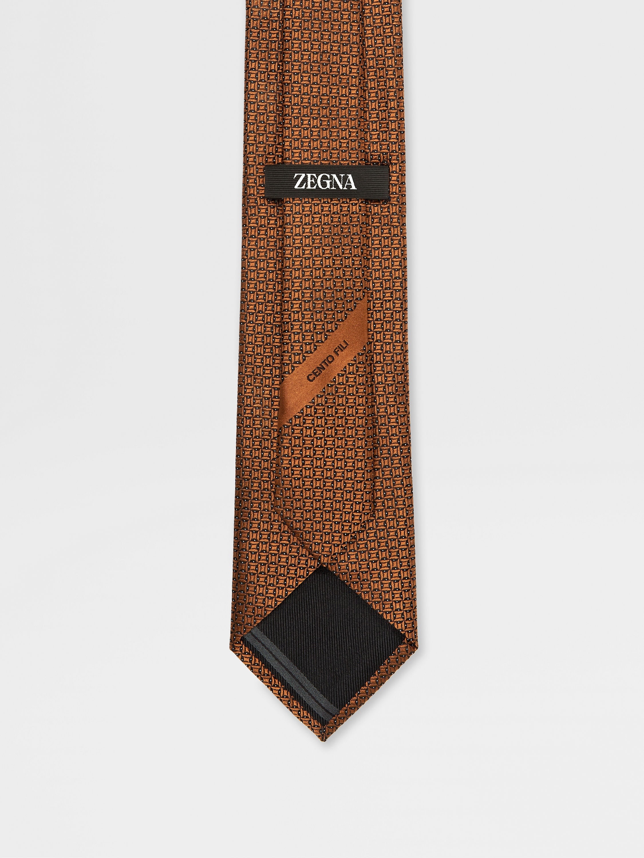FOLIAGE CENTO FILI SILK TIE - 3