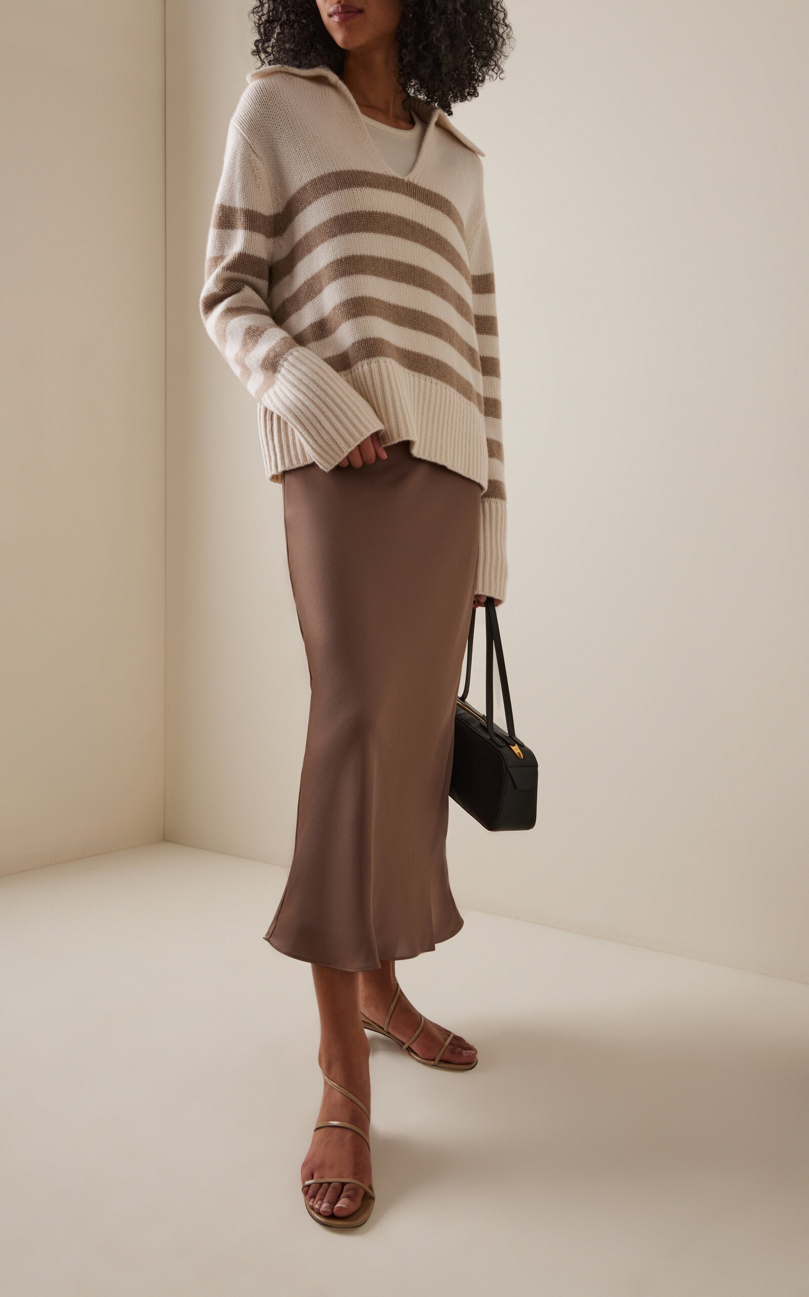 Phoebe Cashmere Polo Sweater ivory - 2