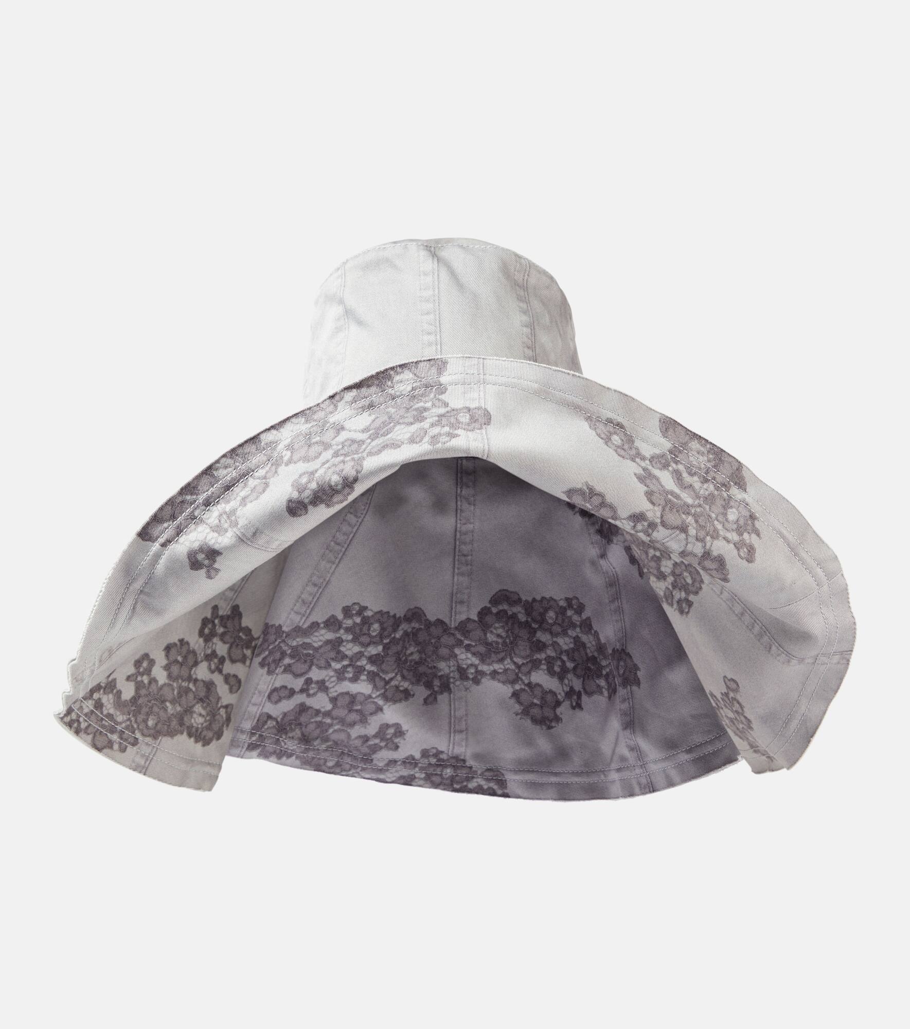 Oversized reversible cotton bucket hat - 1