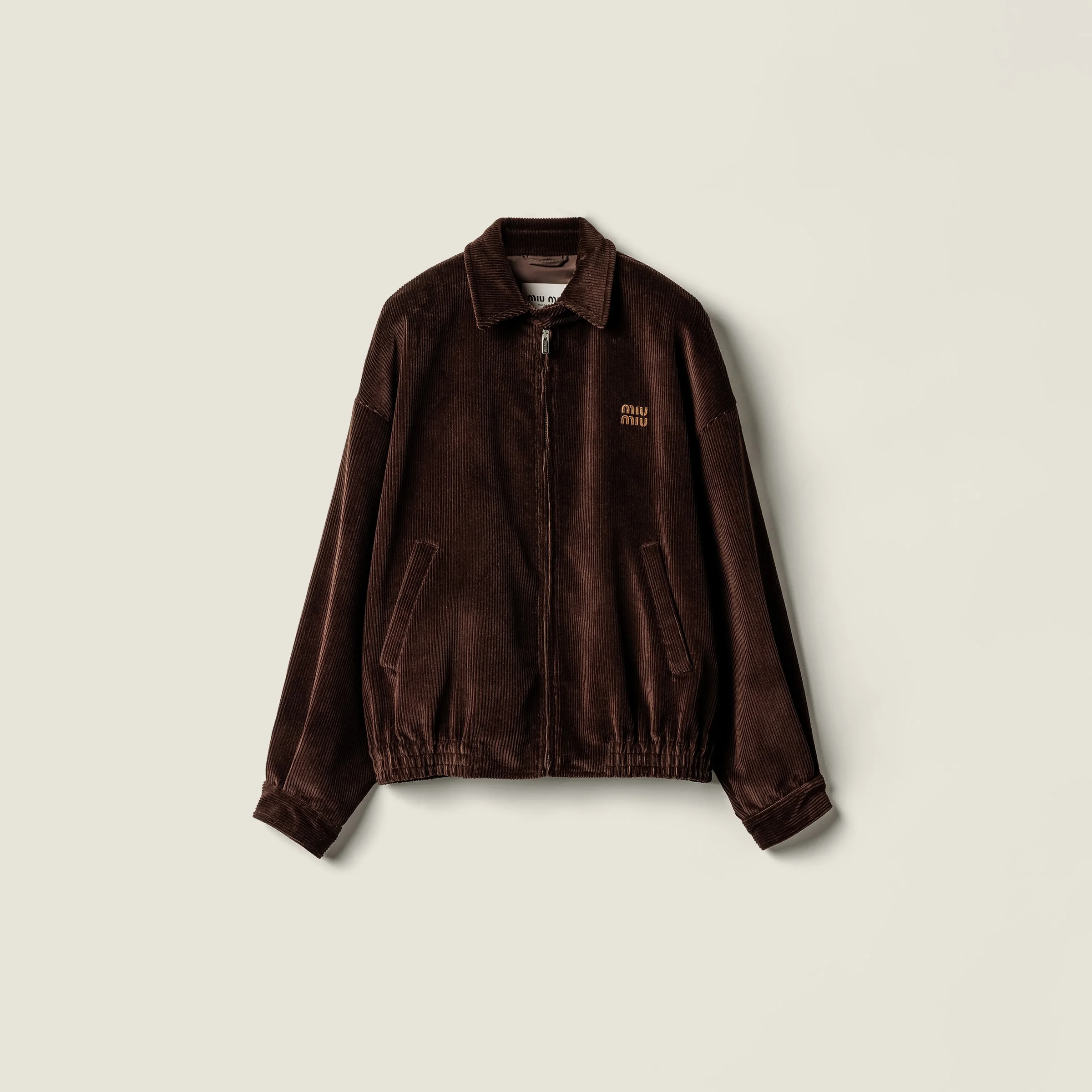 Corduroy blouson jacket - 1