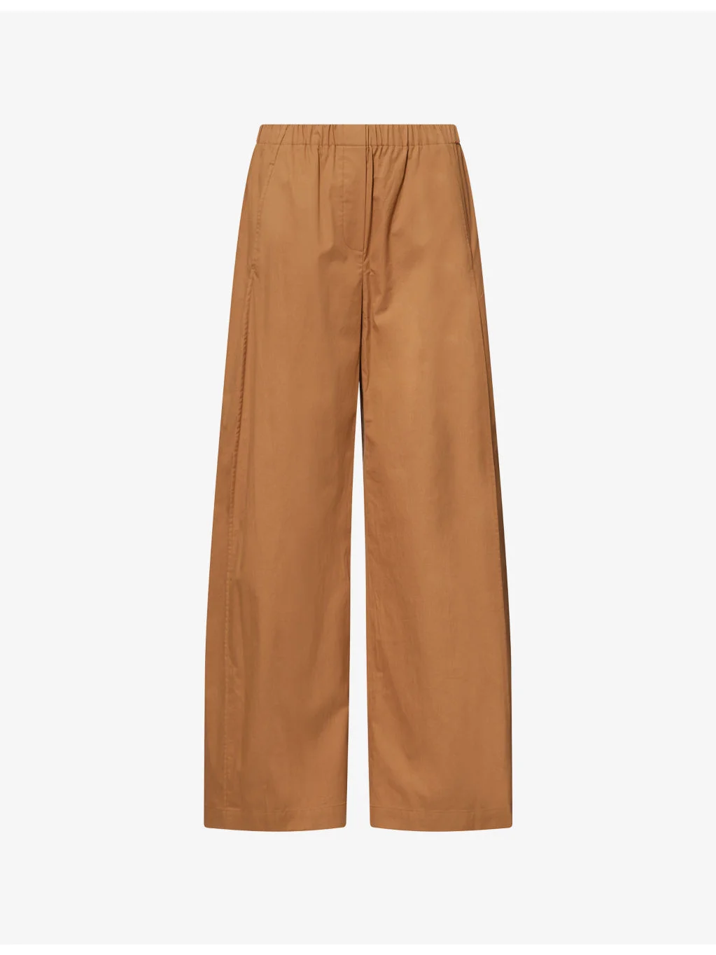 Wide-Leg Parachute Cotton Trousers - 1