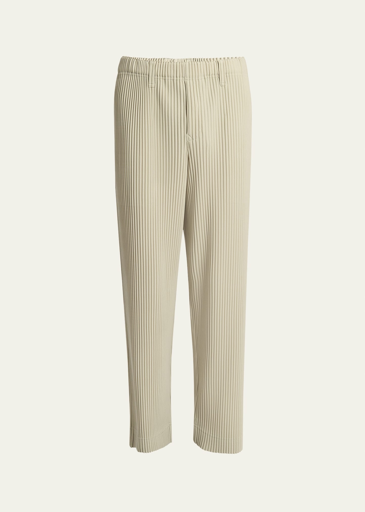 Men's Tailored Pleats Straight-Leg Pants - 1