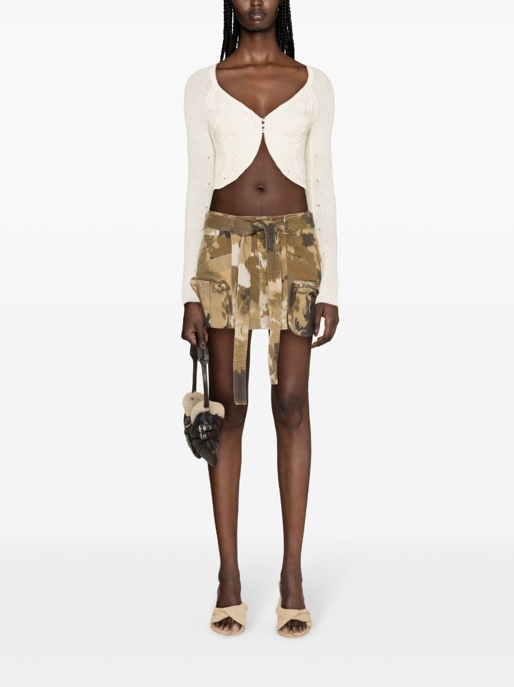 camouflage-print mini skirt - 2