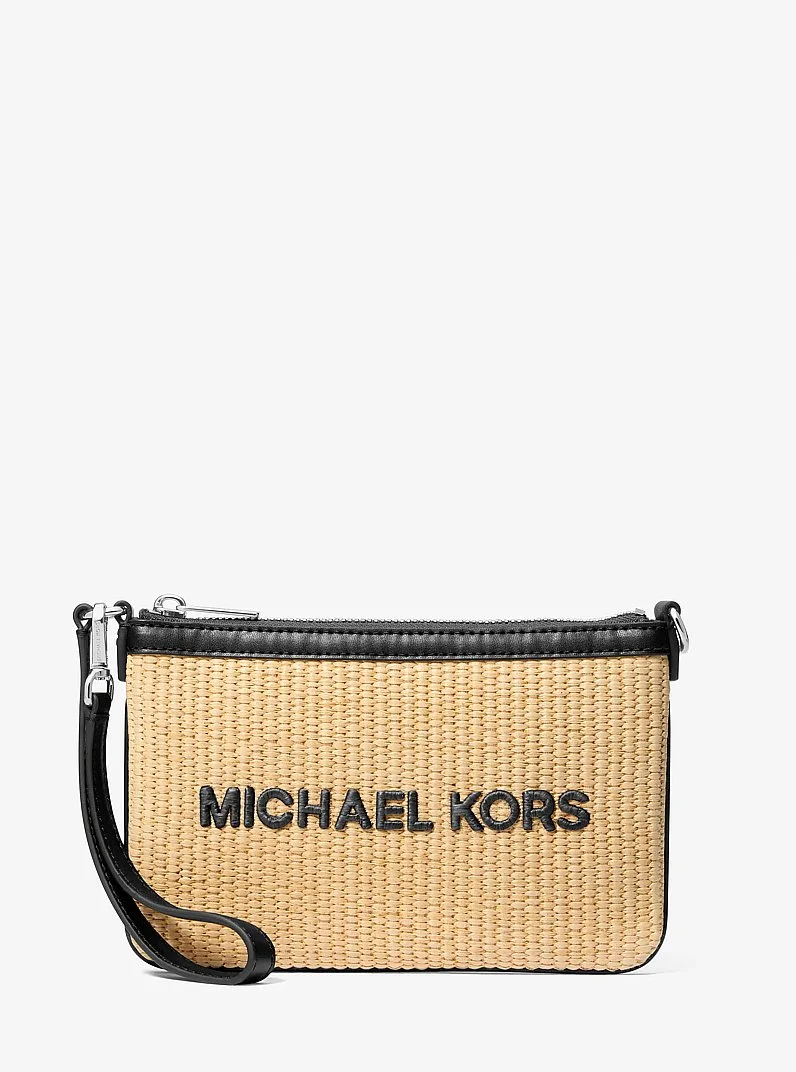 Jet Set Travel Small Woven Wristlet - 1