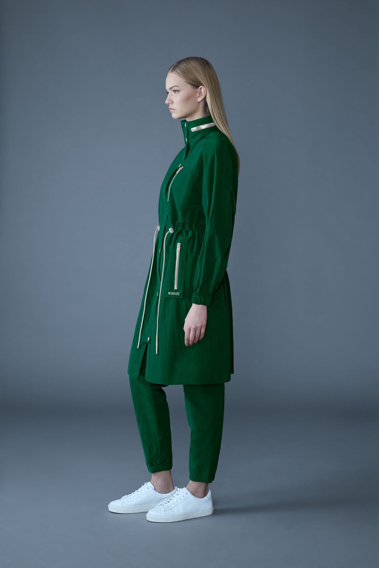 MAKAYLA Knee-Length Lightweight Rain Jacket - 4