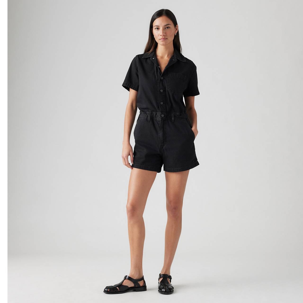 HERITAGE SHORT SLEEVE ROMPER - 2