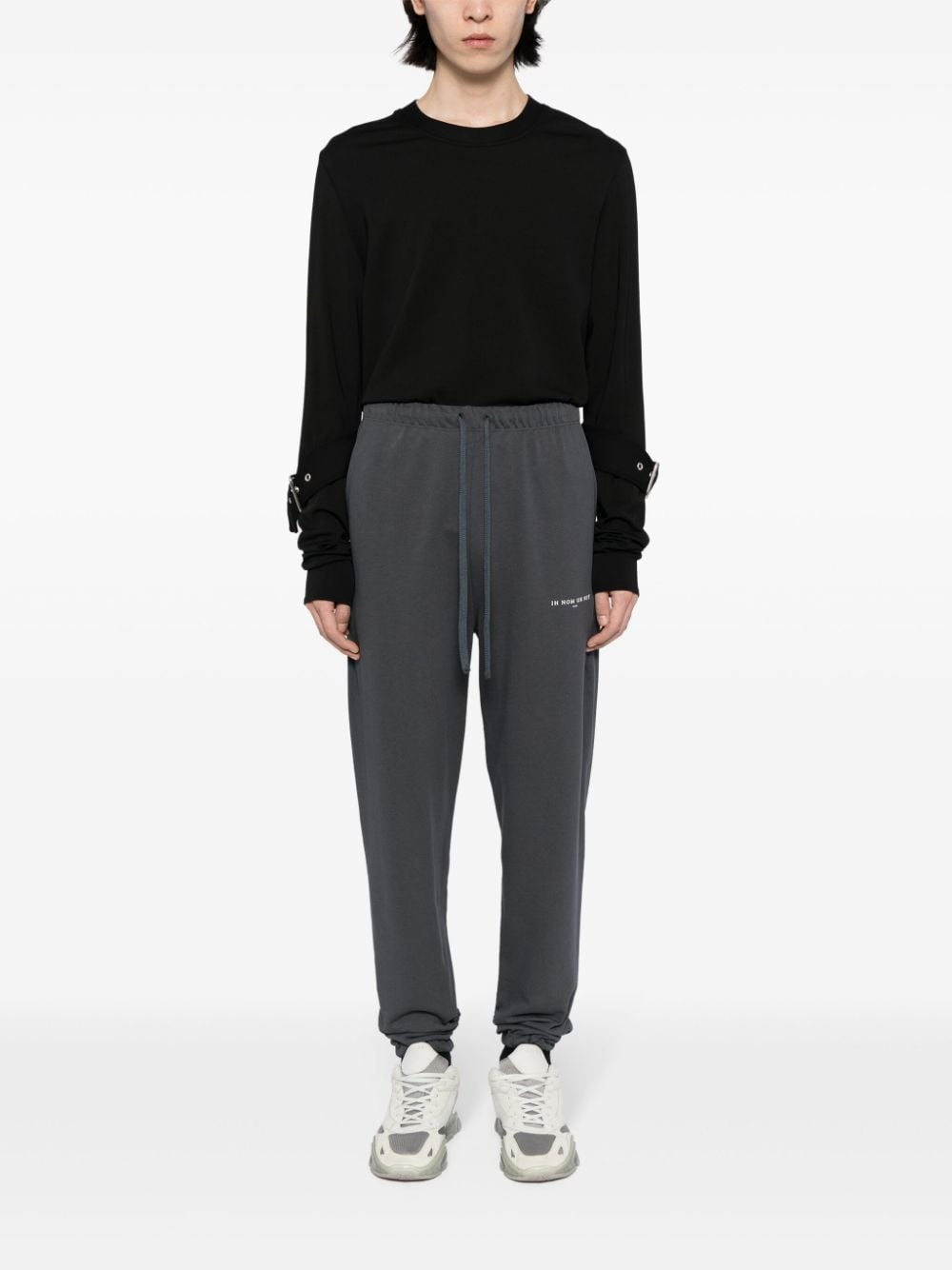 logo-print cotton track pants - 2